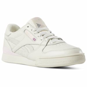 Adidasy Damskie Reebok PHASE 1 PRO Białe/Różowe PL 43HWMDZ